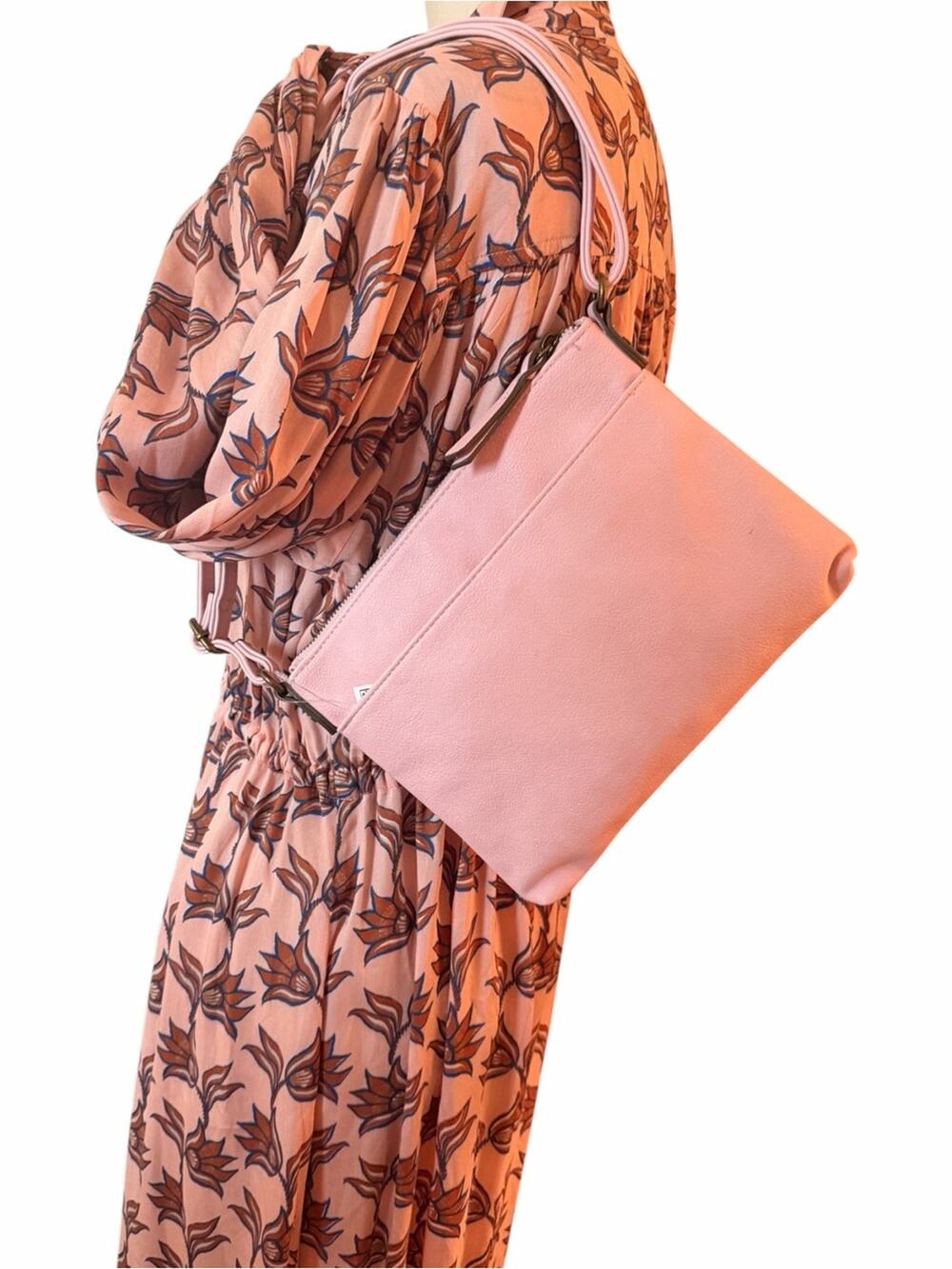 Style & Co Lotus Pink Convertible Crossbody Shoulder Bag New